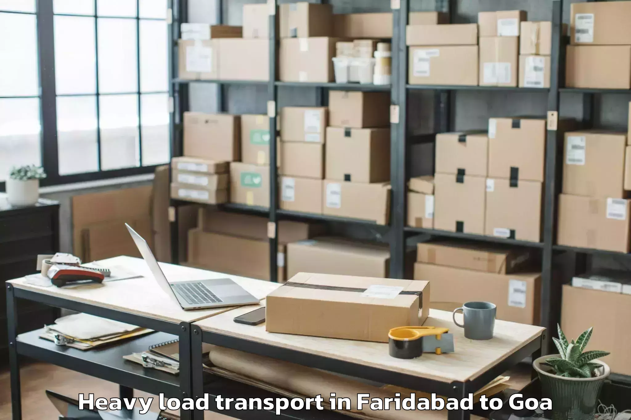 Easy Faridabad to Varca Heavy Load Transport Booking